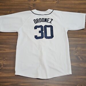 MLB Kids White Jersey with Black Accents